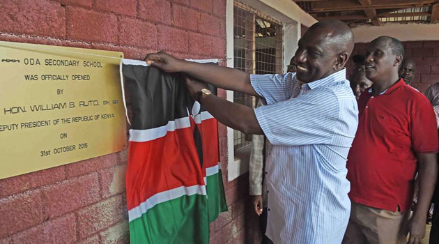 Ruto opens a school in Tana River county