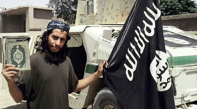 Abdelhamid Abaaoud, the Belgian suspected of orchestrating the Paris attacks, pictured in a February 2015 issue of the Islamic State group's online English-language magazine Dabiq © Dabiq/AFP