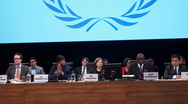 The top leadership of the International Criminal Court at the ASP