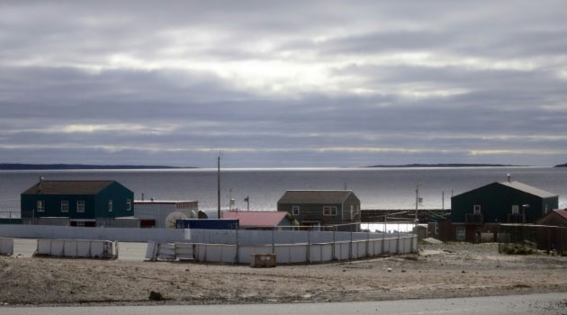 The Inuit village of Umiujaq, in Nunavik territory, Hudson Bay, Quebec  © AFP