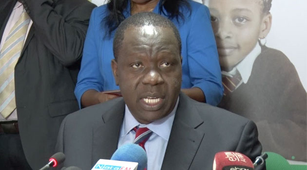 Matiang'i says the release of the funds follows consultative meetings with his treasury counterpart Henry Rotich, the Teachers Service Commission (TSC) and Attorney General/FILE