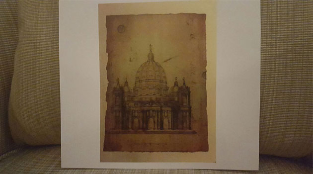 Pope Francis presented President Kenyatta - a Catholic like himself - with a drawing of the project for the Bell Towers of St Peter's Basilica/MICHAEL MUMO