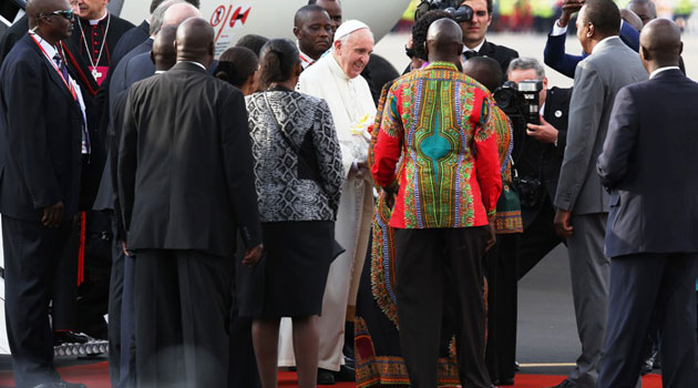 Pope Francis will also visit Uganda and troubled Central African Republic (CAR) on his six-day trip/MIKE KARIUKI