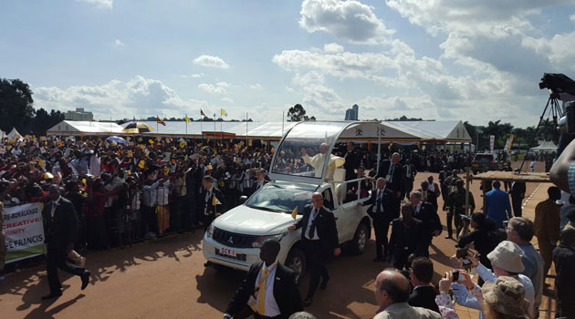 On Monday, Pope Francis is due at the Koudoukou Central Mosque for a meeting with the Muslim community before holding mass at the Boganda Sports Centre/MICHAEL MUMO
