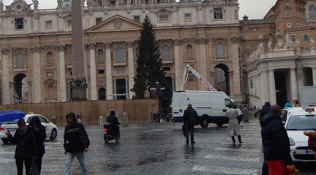 St Peters Square where Pope holds Papal Audience during the summer. Photo/MICHAEL MUMO