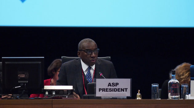 ASP President Sidiki Kaba from Senegal. Photo/ ICC