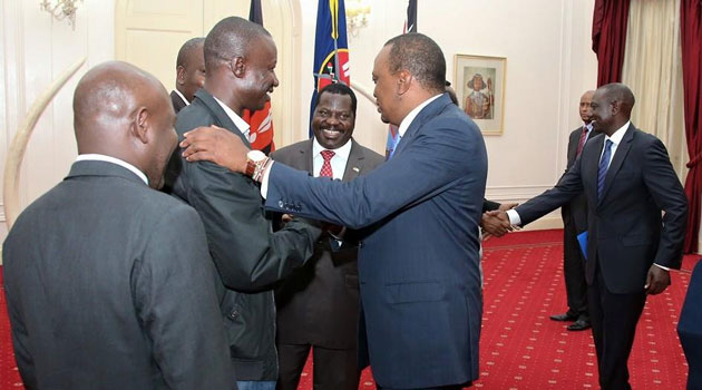 President Kenyatta said the meeting agreed that all parties would withdraw all the cases related to the dispute that remain pending in the courts/PSCU