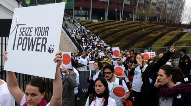 A demonstration on climate change/FILE