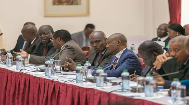 President Kenyatta, who spoke at State House, Nairobi, when he chaired the 4th National and County Government Summit/FILE