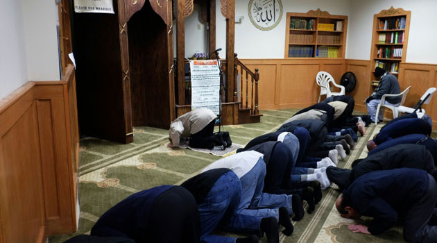 Muslims during a prayer session/FILE