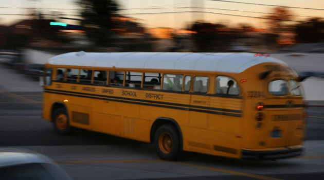 The Los Angeles Unified School District in California closes all schools after receiving an unspecified threat  © Getty/AFP