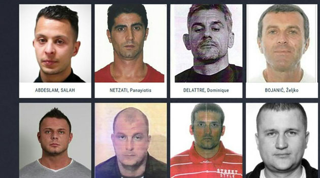 A selection of Europe's most wanted criminal suspects/FILE