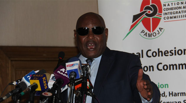 National Cohesion and Integration Commission chairman Francis ole Kaparo called for inclusivity if the counties are to register economic and social development/FILE