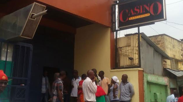 The casino in Eastleigh where a gambler went berserk killing two managers before he was lynched. Photo/KEVIN GITAU.