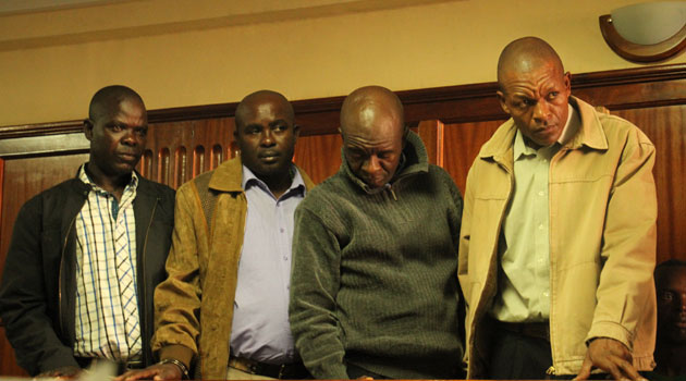 The four Nairobi County Askaris are suspected to be behind serial killings of hawkers in the city/CFM