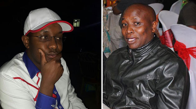 Munuhe (left) took exception to his portrayal as a “common thief” and through his lawyers gave Kabura until close of business Wednesday to proffer an acceptable apology/CFM NEWS