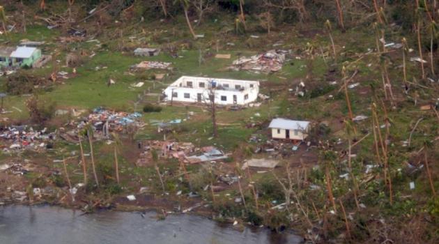  Damage to Muamua on Vanua Balavu Island after the most powerful cyclone in Fiji's history battered the Pacific island nation/AFP