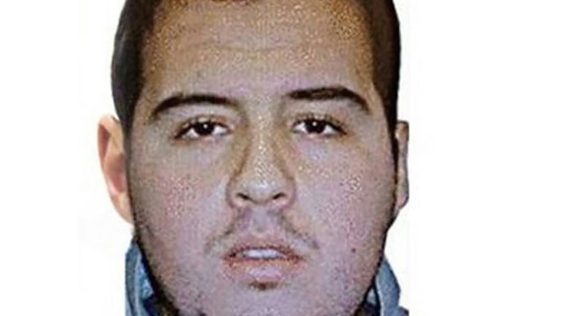 This handout picture obtained via Interpol on March 23, 2016 shows Ibrahim El Bakraoui, one of the two Belgian brothers identified as the suicide bombers who struck Brussels on March 22, 2016/AFP