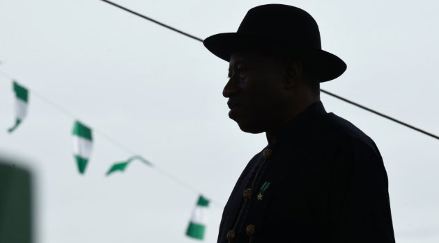 Former Nigerian president Goodluck Jonathan participates in the inauguration ceremony for his successor, Muhammadu Buhari, in Abuja on May 29, 2015 © Pool/AFP/File