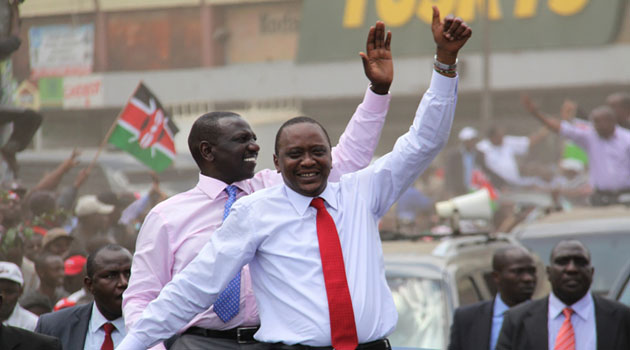 President Kenyatta is followed by Opposition leader Raila Odinga at 28 percent, while his co-principal Kalonzo Musyoka is third at a distant 2.5 percent/FILE