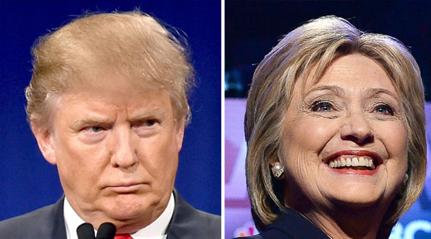 Republican presidential hopeful Donald Trump and Democratic rival Hillary Clinton/FILE