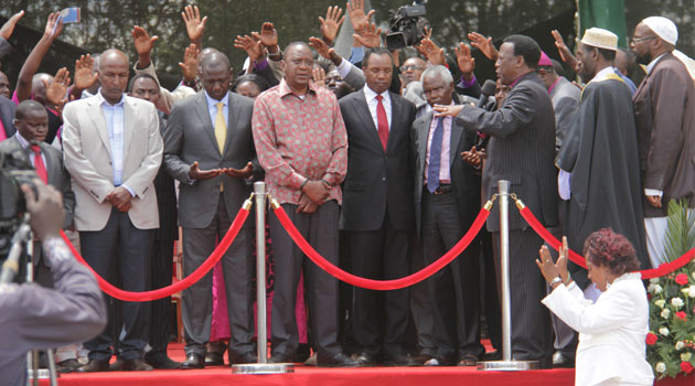 Speaking during the ceremony, President Uhuru Kenyatta emphasized the need for peaceful co-existence regardless of tribe or ethnic background/MIKE KARIUKI