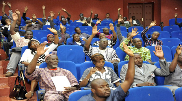 Members of Burkina Faso's interim parliament/AFP-File