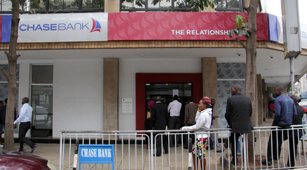 “The appointment of KDIC as a receiver for Chase Bank Limited has been carried out in the interest of its depositors, creditors and members of the public,” a statement from CBK explained/MIKE KARIUKI