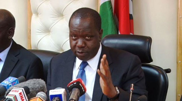 Matiang'i pointed out that under the current system where head teachers are given funds under the free primary and secondary school program, Sh6.5 billion has been lost due to mismanagement/FILE