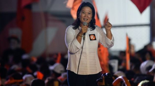  Peruvian presidential candidate for the Fuerza Popular (Popular Force) party, Keiko Fujimori, dances for the crowds at election rallies, but it is her name that most grabs attention/AFP