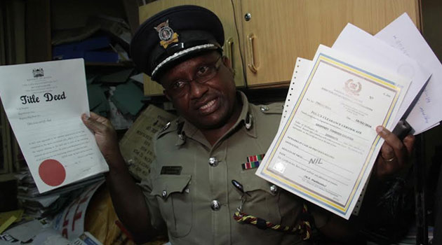 Nairobi County Commandant Japheth Koome says undercover detectives had been trailing the suspects and even purchased a fake Kenya Certificate of Secondary Education (KCSE) certificate at a cost of Sh20,000/MIKE KARIUKI