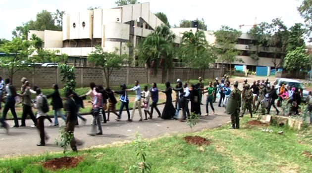 LSK President Isaac Okero says the police officers committed both criminal and disciplinary offence citing a video showing the university students being whipped by GSU officers using clubs/FILE