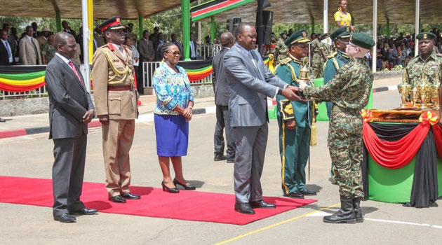 President Kenyatta spoke Thursday when he presided over this year's passing out parade of the National Youth Service recruits in Gilgil, Nakuru County/PSCU