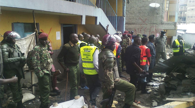 National Disaster Management Unit officers were overseeing the long demolition/CFM NEWS