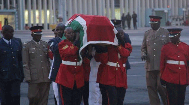 The former First Lady will be accorded a state burial. Photo/MIKE KARIUKI.