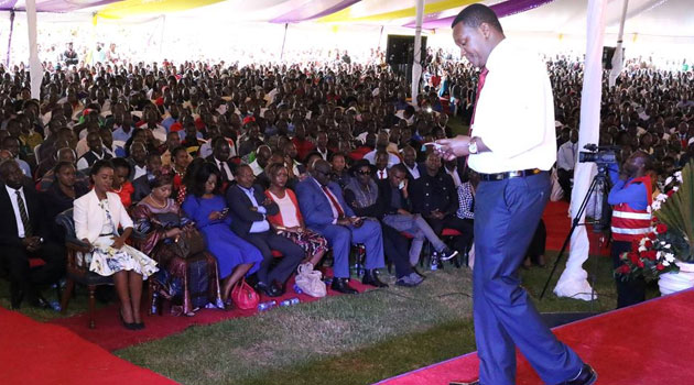 Mutua who hosted the first ever youth convention in the county attended by over 20,000 delegates said the youth must seize the moment and be key players in the political arena/CFM