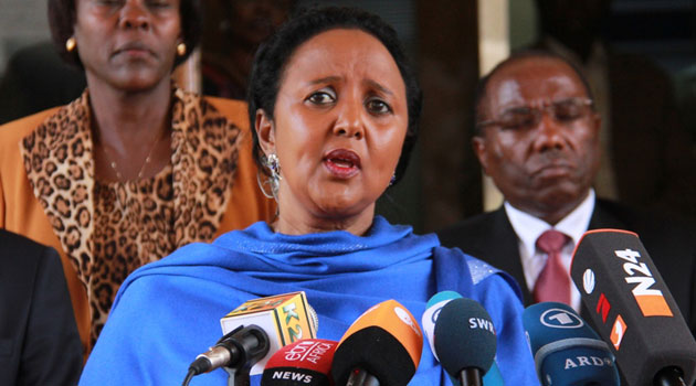 Foreign Affairs Cabinet Secretary Amina Mohamed clarified that this reduce the numbers of the estimated 326,000 Somali refugees at the camp but added that a review process is ongoing to get the actual numbers/FILE