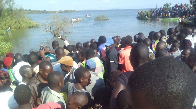 Eight of the band members survived when the boat capsized on Saturday as they headed to an island for a performance/OJWANG JOE