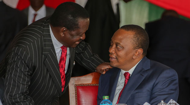 Odinga, who spoke shortly after President Kenyatta announced formation of the committee in an address at State House, said he expects this will help resolve the impasse/FILE