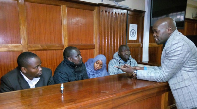 Senior Sergeant Fredrick Leliman, Sergeant Leonard Mwangi Maina, Corporal Stephen Cheburet Morogo and Constable Silvia Wanjiku Wanjohi were charged with three counts of murder for the deaths of Kimani, his client Josephat Mwenda and their driver Joseph Muiruri who have since been laid to rest/MOSES MUOKI