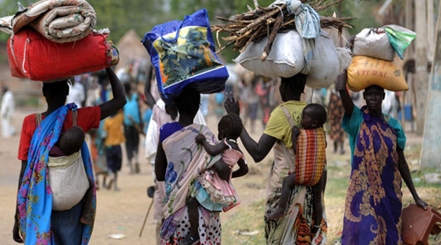 More than 90 percent of the arrivals were women and children said UNHCR said; men forcibly recruited by armed groups/AFP