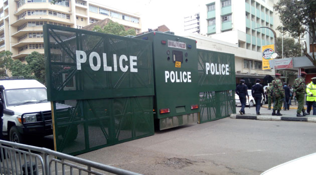 Barriers, manned by armed police officers were also mounted in strategic positions/MOSES MUOKI