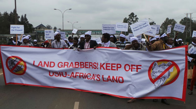 The demonstration caused a major traffic snarl-up on the road as they marched to Muthaiga Police Station/MOSES MUOKI