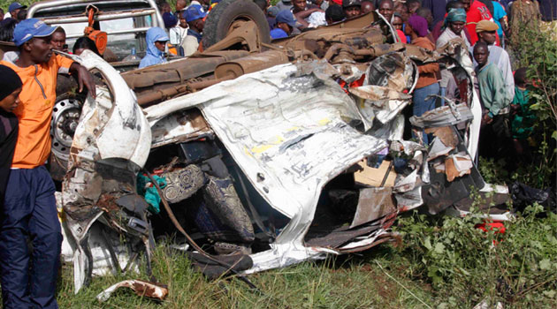 Police said all those killed are members of the same family or distant relatives because they were going back home in Tala after a bride price ceremony in Makueni. Photo/FILE.