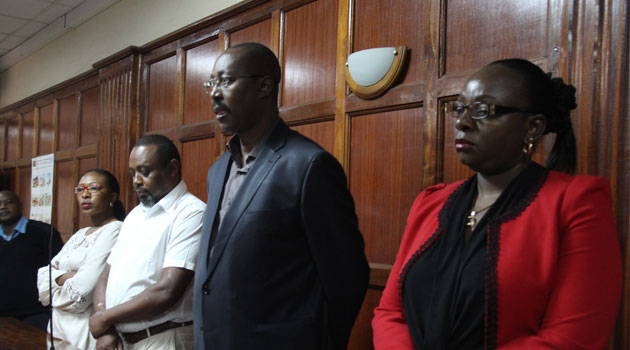 They were charged alongside the proprietors of Quorandum Limited, Mukuria Ngamau and his wife Doreen Waithera Nganga, to whom the monies were said to have been paid out to for ICT consultancy services/CFM NEWS