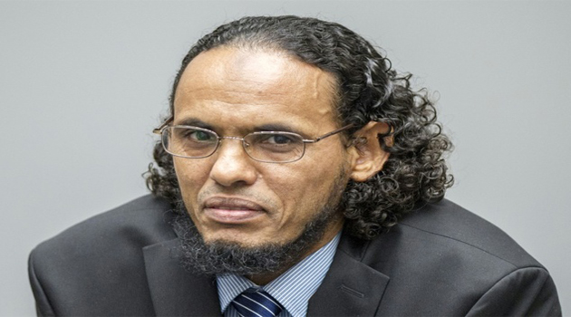 Alleged Al-Qaeda-linked Islamist leader Ahmad Al Faqi Al Mahdi pleaded guilty to a single charge of cultural destruction at the International Criminal Court in The Hague on August 22, 2016/AFP/ANP