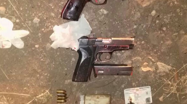 Two pistols were recovered and other assorted items, among them four phones and a laptop/FILE 