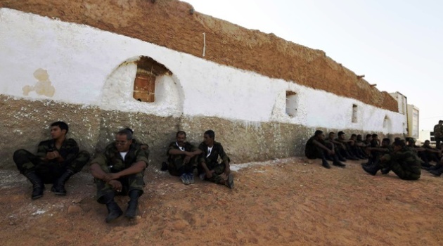 Members of the Sahrawi People's Liberation Army are pictured on July 8, 2016/AFP-File