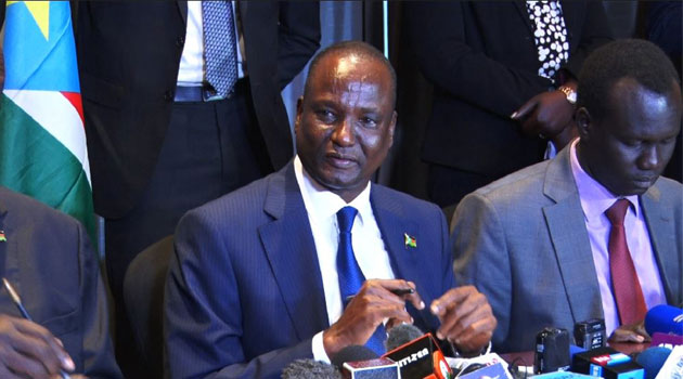 Gai who was in Kenya to brief President Uhuru Kenyatta on the progress of implementing the peace agreement warned that President Salva Kiir's government would not allow Machar to interfere with peace and security of South Sudan/KEVIN GITAU