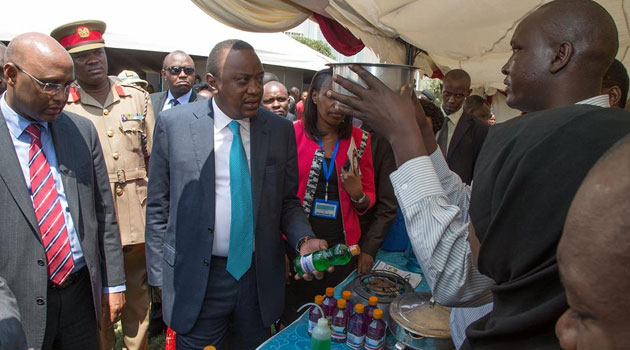 President Kenyatta, who spoke when he officially opened the UoN's Nairobi Innovation Week, challenged other universities to showcase their innovations in fields such as agriculture and health/PSCU